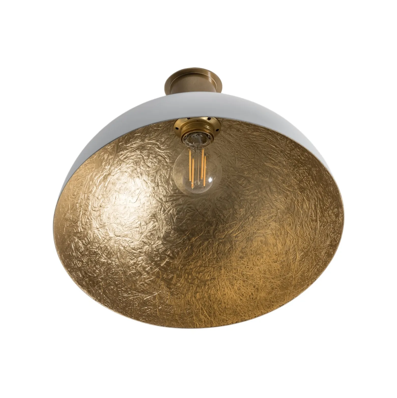 Kattovalaisin Sfera, Ø 35 cm, valkoinen/kultainen