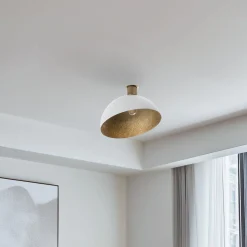 Kattovalaisin Sfera, Ø 35 cm, valkoinen/kultainen