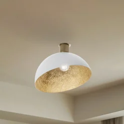 Kattovalaisin Sfera, Ø 35 cm, valkoinen/kultainen