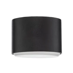 Kattovalaisin Tubo S, musta, teräs, Ø 8 cm, GX53