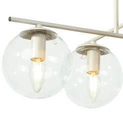 Kattovalaisin Zoe, beige, pituus 51 cm, lasi, 4-lamppuinen, E14