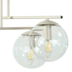 Kattovalaisin Zoe, beige, pituus 51 cm, lasi, 4-lamppuinen, E14