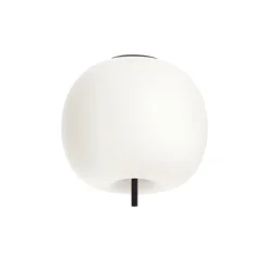 kdln kattovalaisin Kushi, musta/valkoinen, Ø 16 cm, lasi