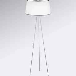 kdln lattiavalaisin Tripod, valkoinen, korkeus 175 cm, himmennin