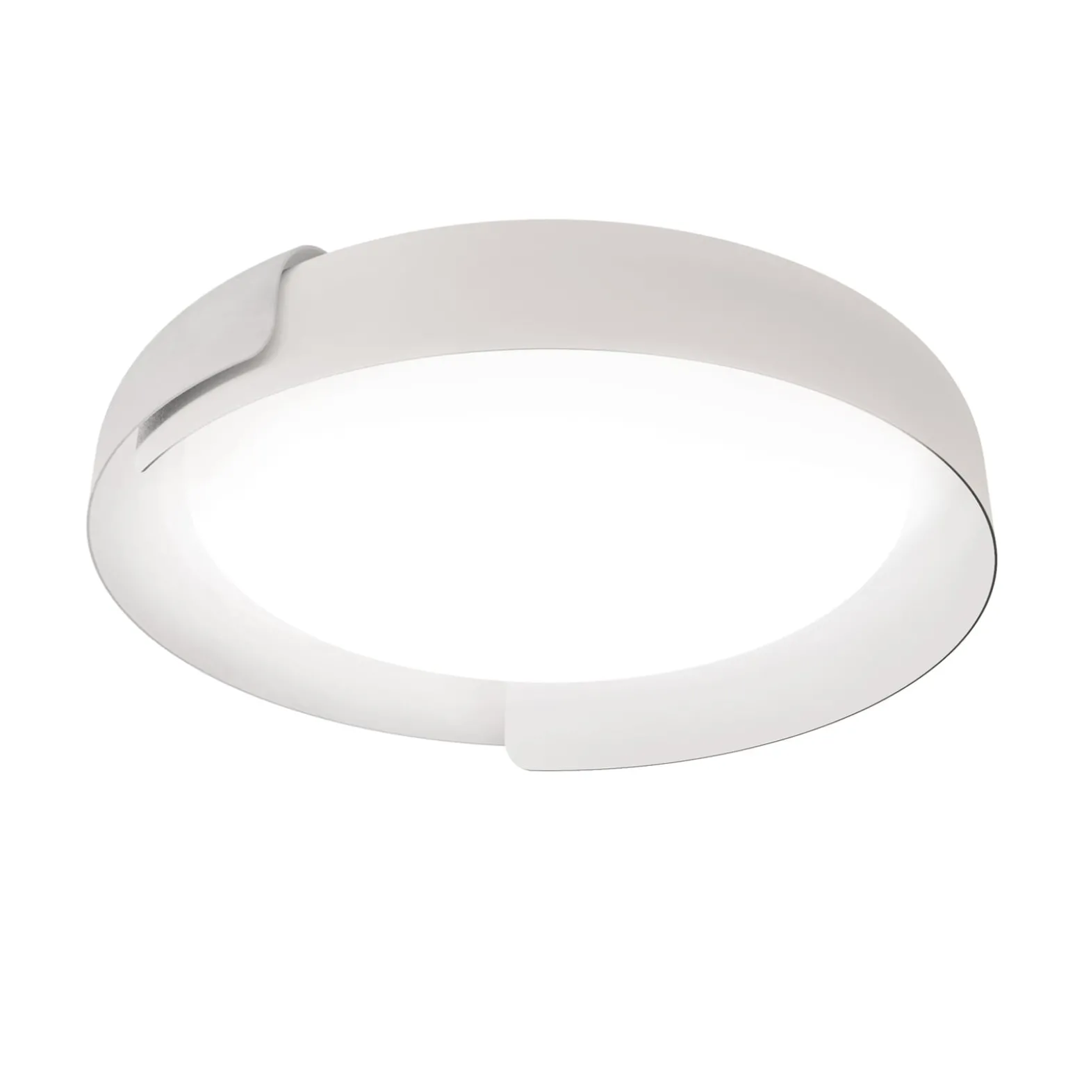 kdln LED-kattovalaisin Dala, valkoinen/valkoinen, Ø 58 cm, himmennettävä