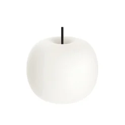 kdln pöytävalaisin Kushi, musta/valkoinen, Ø 33 cm, lasi