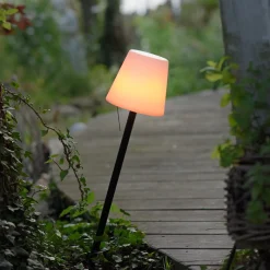 Keno-LED-pöytävalo, maapiikki, vetokatkaisija akku