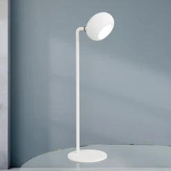 Kerby LED-ladattava pöytävalaisin, valkoinen, korkeus 40 cm,