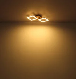 Kerry LED-kattovalaisin, pituus 46 cm, musta/tummanruskea