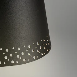 Kiki LED ladattava pöytävalaisin, musta, IP44, 3 000K