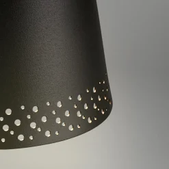 Kiki LED ladattava pöytävalaisin, musta/kultainen, IP44, 3000K