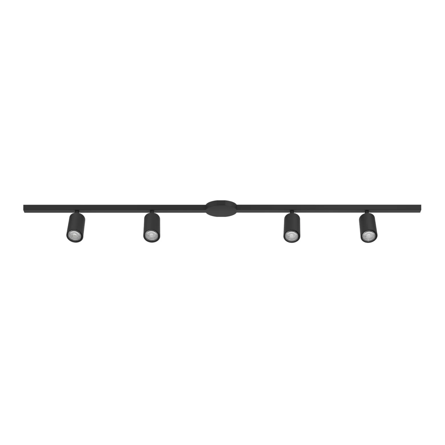 Kiskosarja EASY TRACK, musta, 4 x GU10-spotti, pituus 193 cm