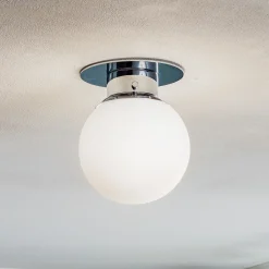 Klassinen pallomainen kattovalaisin Globe, kromi