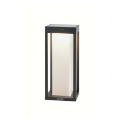 KLEWE LED-aurinkolamppu RADIA MINI MOON, antrasiitti, 35 cm, IP65