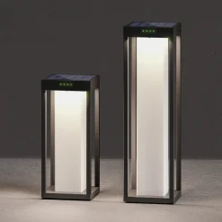 KLEWE LED-aurinkolamppu RADIA MINI MOON, antrasiitti, 35 cm, IP65