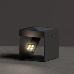 KLEWE LED-aurinkopuutarhavalaisin Alea antrasiitti 15 x 15cm IP65