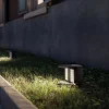KLEWE LED-aurinkopuutarhavalaisin SWING, antrasiitti, Ø 20 cm IP65