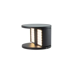 KLEWE LED-aurinkopuutarhavalaisin SWING, antrasiitti, Ø 20 cm IP65