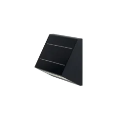 KLEWE LED-aurinkoseinävalaisin ECOSTEP, antrasiitti, 17 cm, IP65