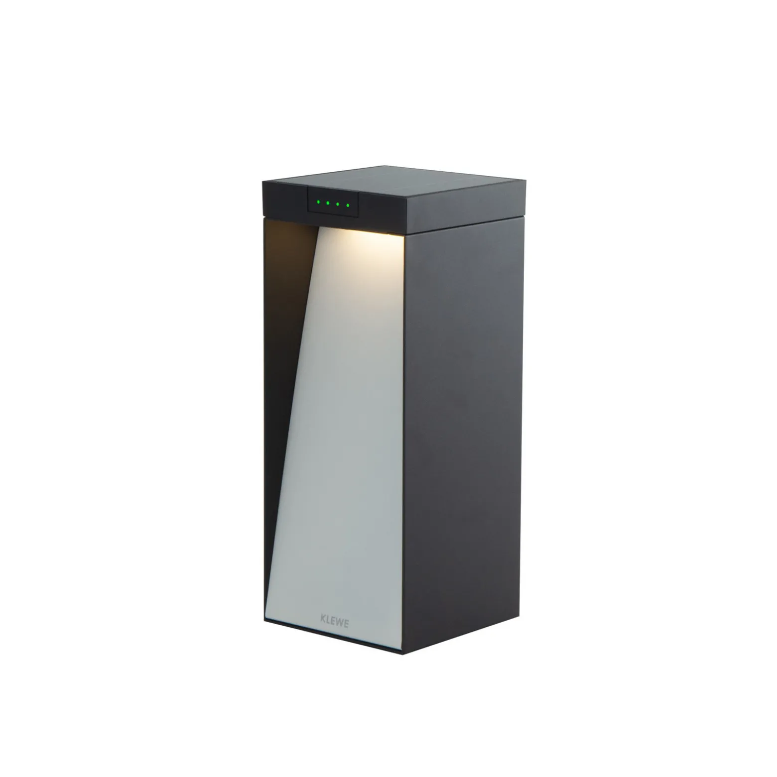 KLEWE LED-aurinkovalaisin MILIO FULL, antrasiitti, 35 cm, alumiinia, IP65