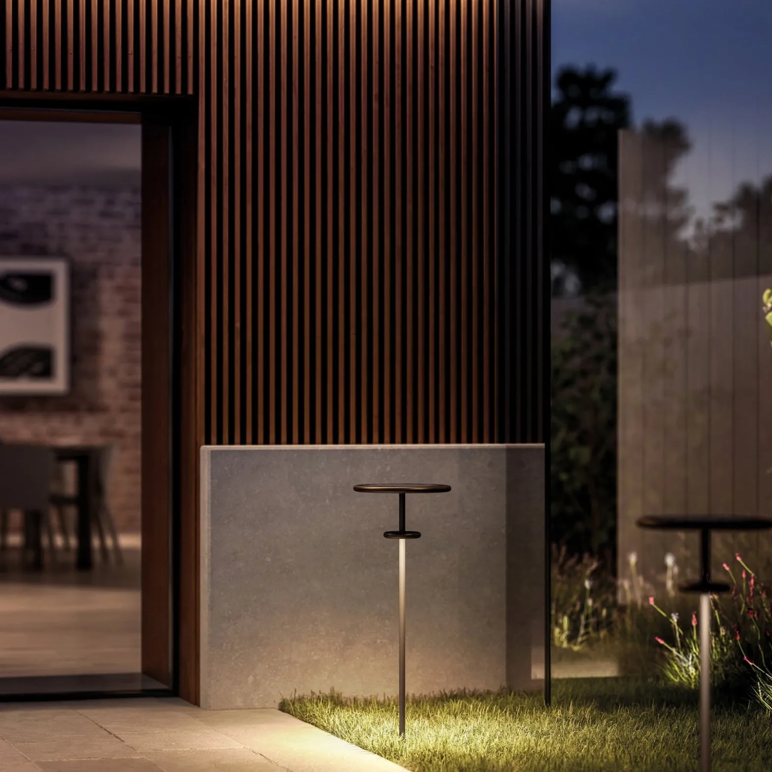 KLEWE LED-aurinkovalaisin PLANET B antrasiitti 160 cm maapiikki IP65
