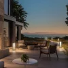 KLEWE LED-aurinkovalaisin RADIA MAXI MOON, antrasiitti, 50 cm, IP65