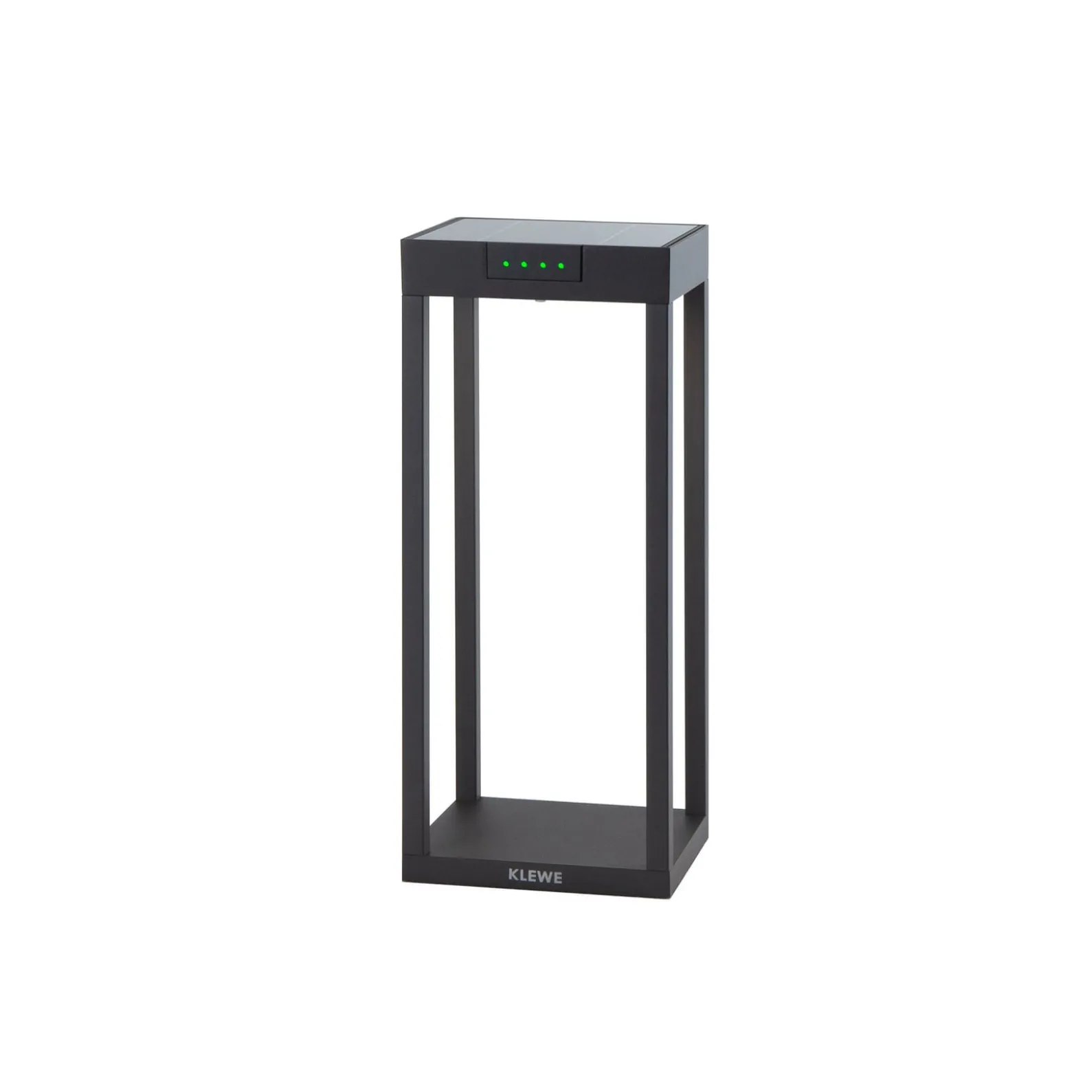 KLEWE LED-aurinkovalaisin RADIA MINI, antrasiitti, 35 cm, alumiini, IP65