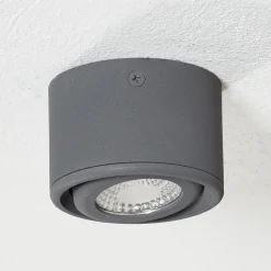 Käännettävä pää - LED-alasvalo Anzio, antrasiitti