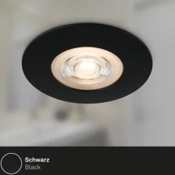 Kulana-LED-uppokohdevalo, musta, 3 kpl, IP65