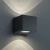Kulmikas LED-ulkoseinälamppu Cordoba, musta