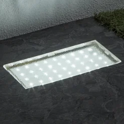 Kulmikas upotettava LED-maaspotti Walkover, 20cm
