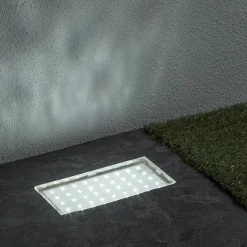 Kulmikas upotettava LED-maaspotti Walkover, 20cm