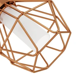 Kuparinvärinen LED-seinävalaisin Zapata häkkityyli