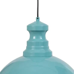 Kure-riippuvalaisin, turkoosi, metalli, Ø 40 cm E27
