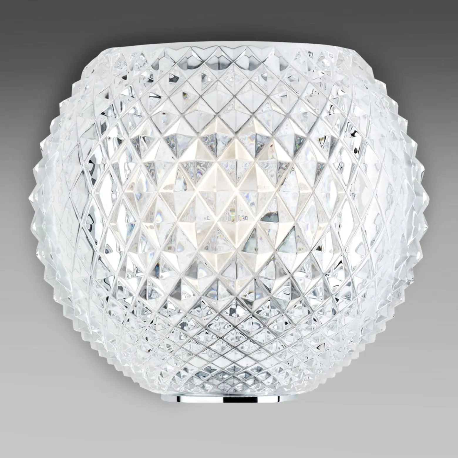 Kuvioitu kristalliseinävalaisin Diamond and Swirl