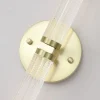 Kylpyhuoneen LED-seinälamppu Aberdeen, korkeus 34 cm, messinkivärinen,