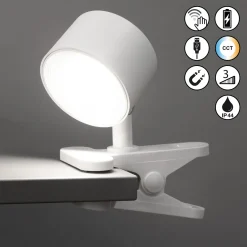 Ladattava LED-kiinnitysvalo Magnetics, valkoinen, himmennettävä, CCT-arvo