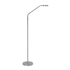 Ladattava LED-lattiavalaisin Comfort, nikkeli, 135 cm metalli CCT himmennin