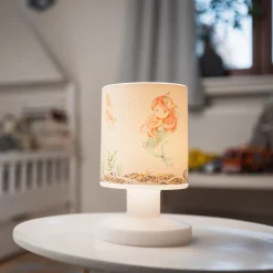 Ladattava LED-pöytävalaisin Mara merenneito, värikäs, 21 cm