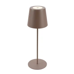 Ladattava LED-pöytävalaisin 7508012, ruskea, 2700 K IP44 kosketushimmennin