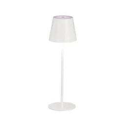 Ladattava LED-pöytävalaisin Viletto, valkoinen, IP54