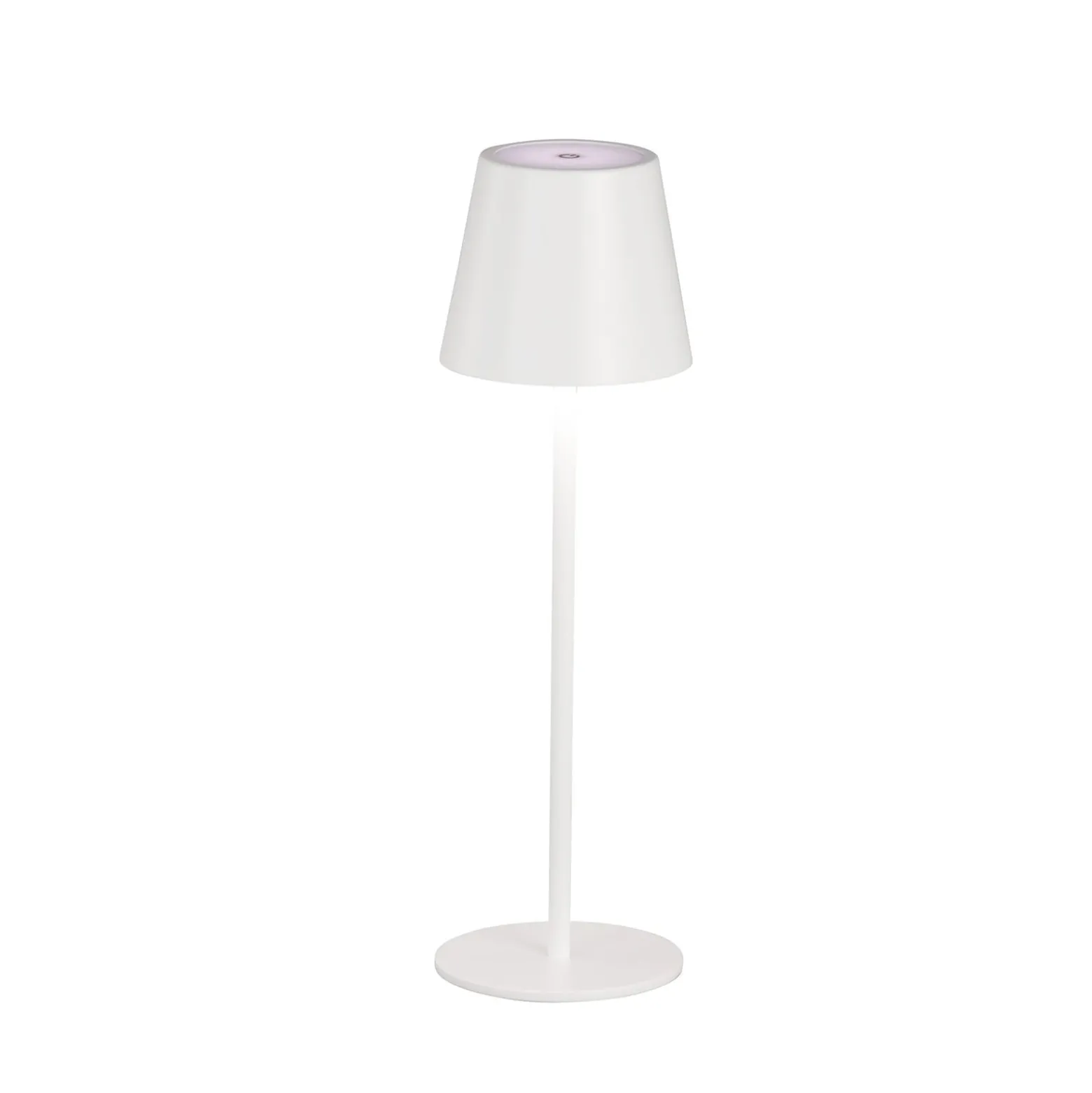 Ladattava LED-pöytävalaisin Viletto, valkoinen, IP54