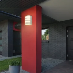 Ladattava LED-ulkoseinävalaisin 3793014, krominvärinen, himmennettävä, IP44
