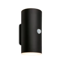Ladattava LED-ulkoseinävalaisin 3787015, musta, anturi, ylös/alas, ylös/lasku