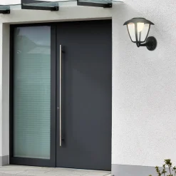 Ladattava LED-ulkoseinävalaisin 3929015, musta, kosketushimmennin