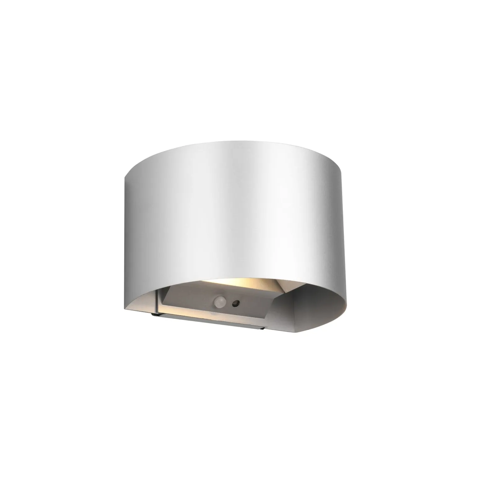 Ladattava LED-ulkoseinävalaisin Talent, titaaninvärinen, leveys 16 cm