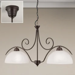 2-lamp. JANA-riippuvalaisin alabasterilasia