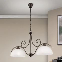 2-lamp. JANA-riippuvalaisin alabasterilasia