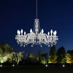 12-lamppuinen LED-ulkokattokruunu Drylight S12