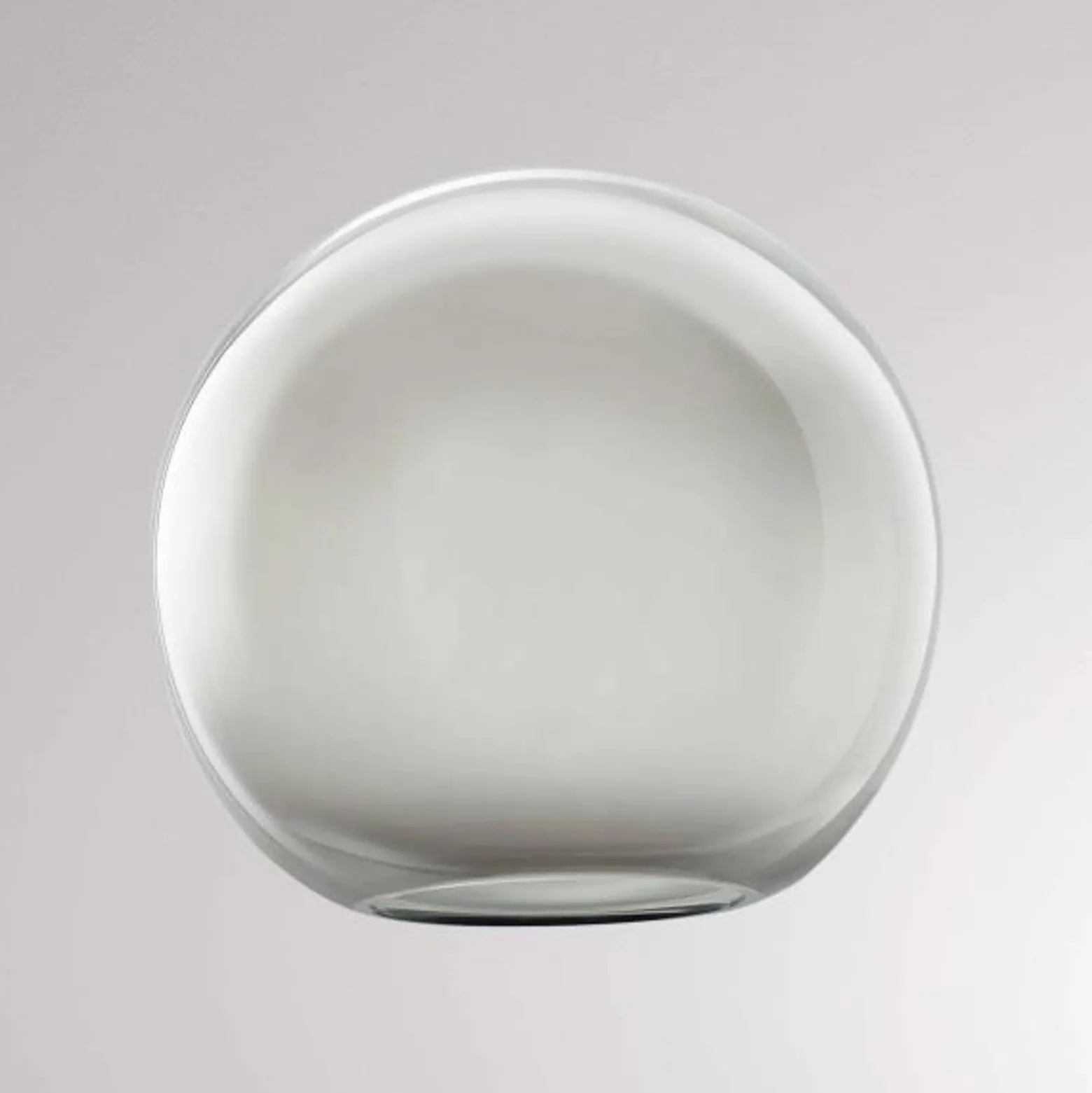 Lampunvarjostin Loon Ball Mini, Ø 18 cm, savunharmaa, lasi